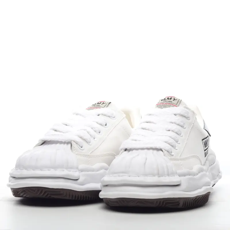 mmy Ma*s*n miharayasuhiro wayne original sole leather low sneaker grwy d