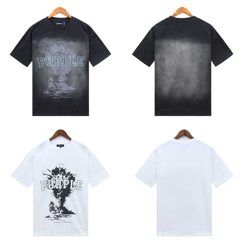 pu*re b*and washed dark short sleeve t-shirt high street loose fit