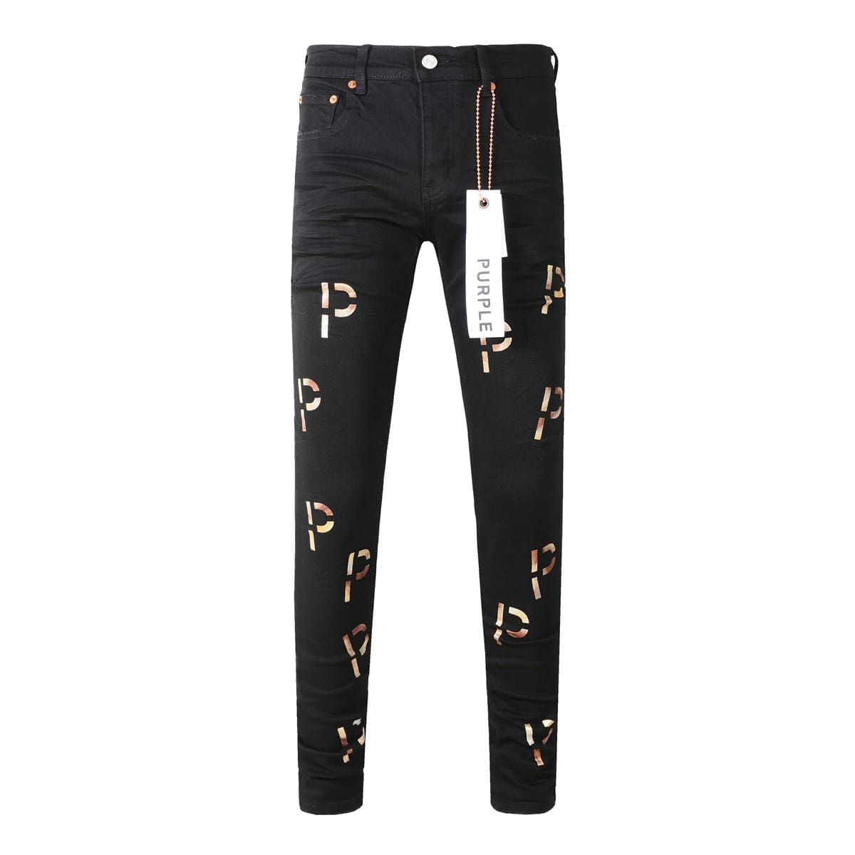 pu*re b*and jeans american gilded letter cross-border factory direct sales