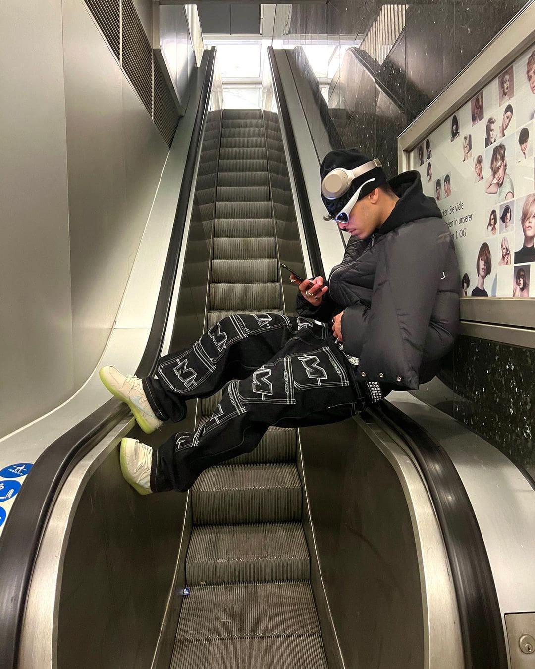 Minus Two Denim Trousers Casual Straight-Leg Loose Fit Hip Hop Star Style C