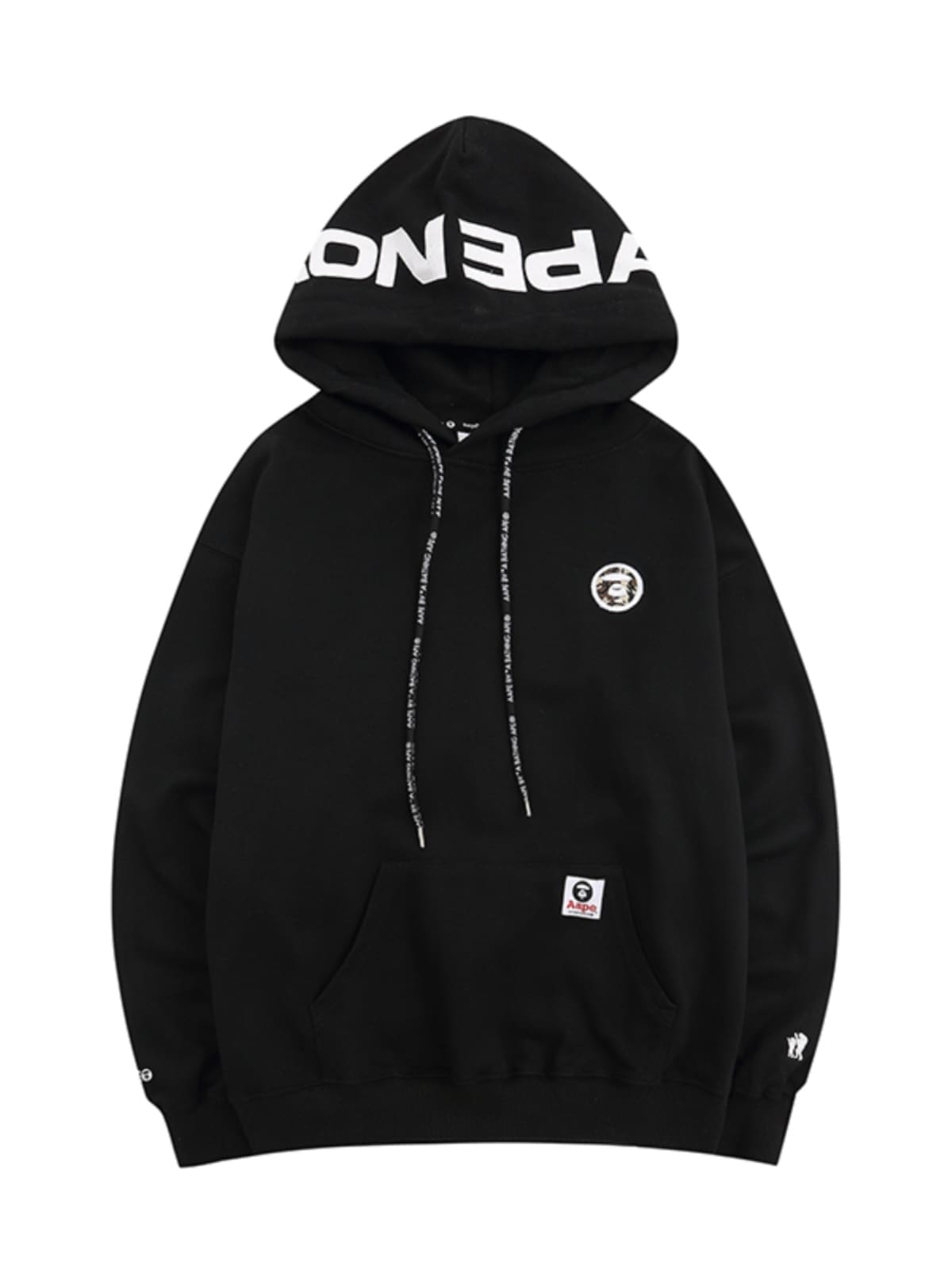 AAPE Cartoon Print Zipper Hoodie for Men and Women