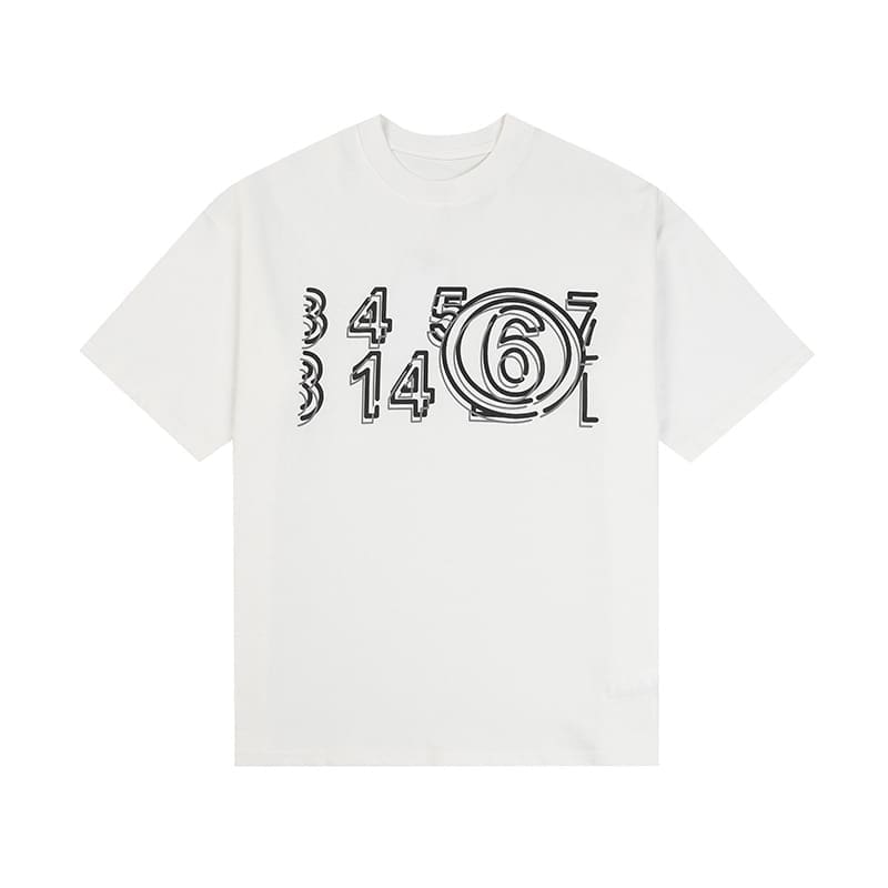 ma*s*n Ma*i*la mm6 digital pattern short sleeve t-shirt series a