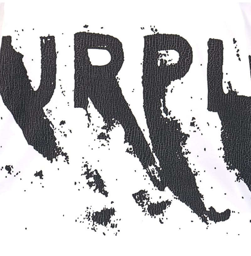 pu*re b*and graffiti letter printed summer t-shirt for men and women