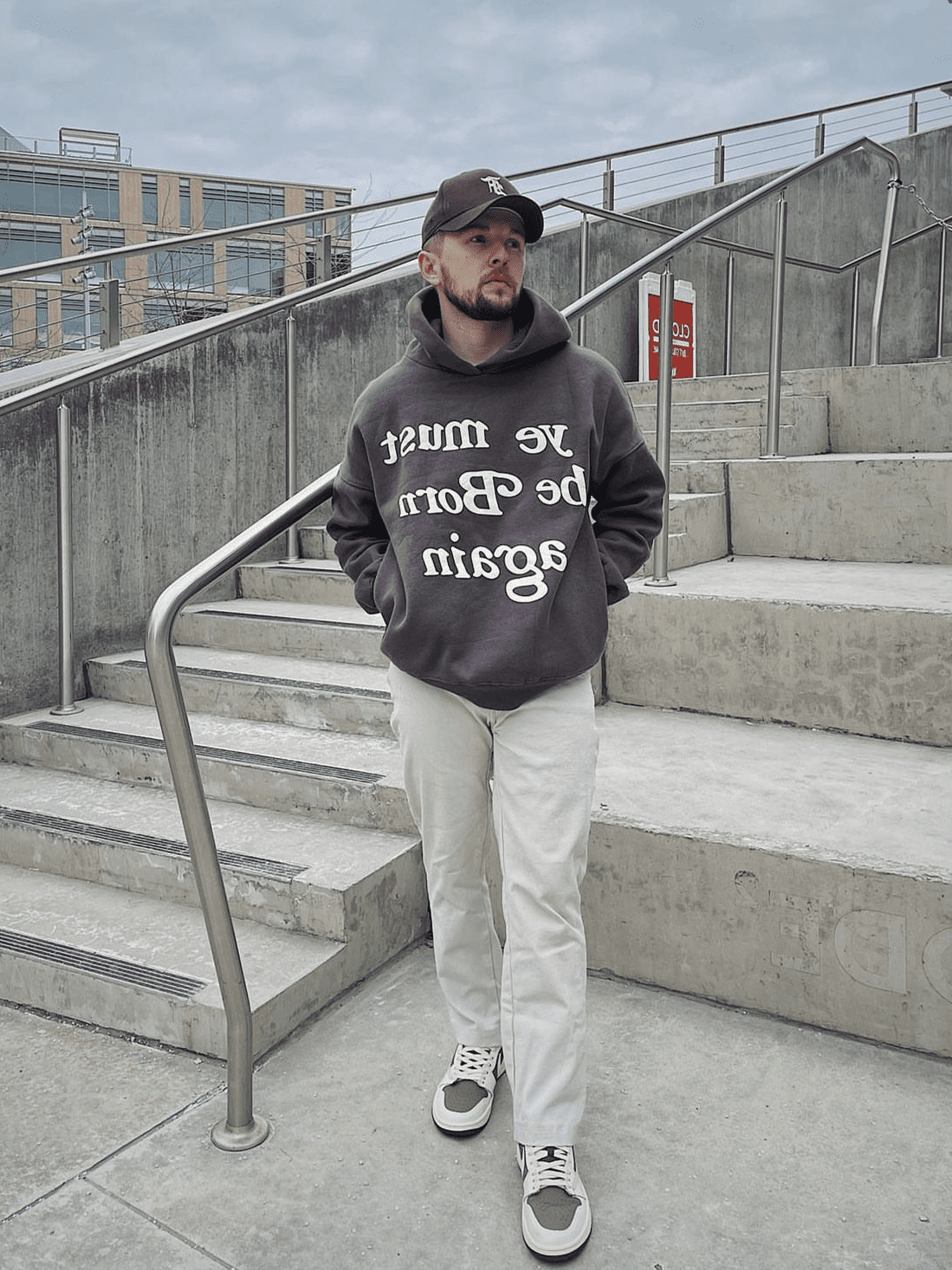 CPFM Kanye Foam Fleece Hoodie Trendy Loose Fit for Men