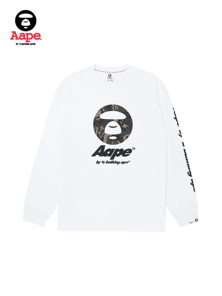 AAPE Long Sleeve T-Shirt Base Layer for Men and Women