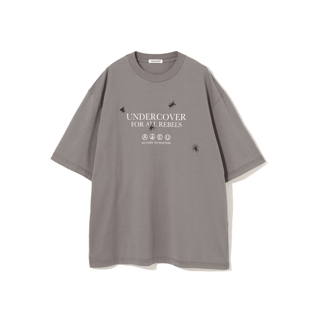 Undercover Ant Spider Embroidery Vintage Print Short Sleeve T-Shirt for Men and Women