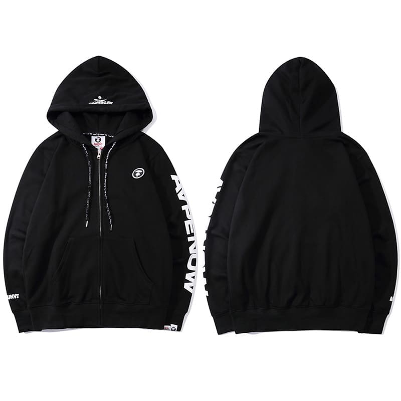 AAPE Ape Head Camouflage Zip Hoodie for Men and Women