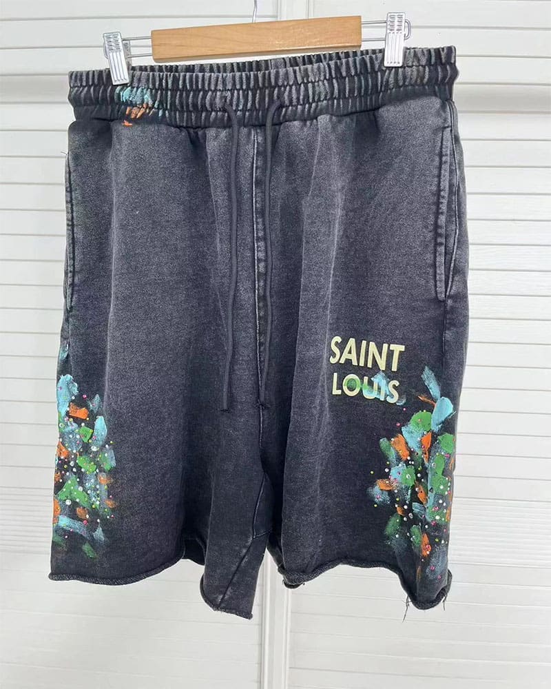 Saint Handmade Pants Leisure Shorts for Men and Women Fashion Brand