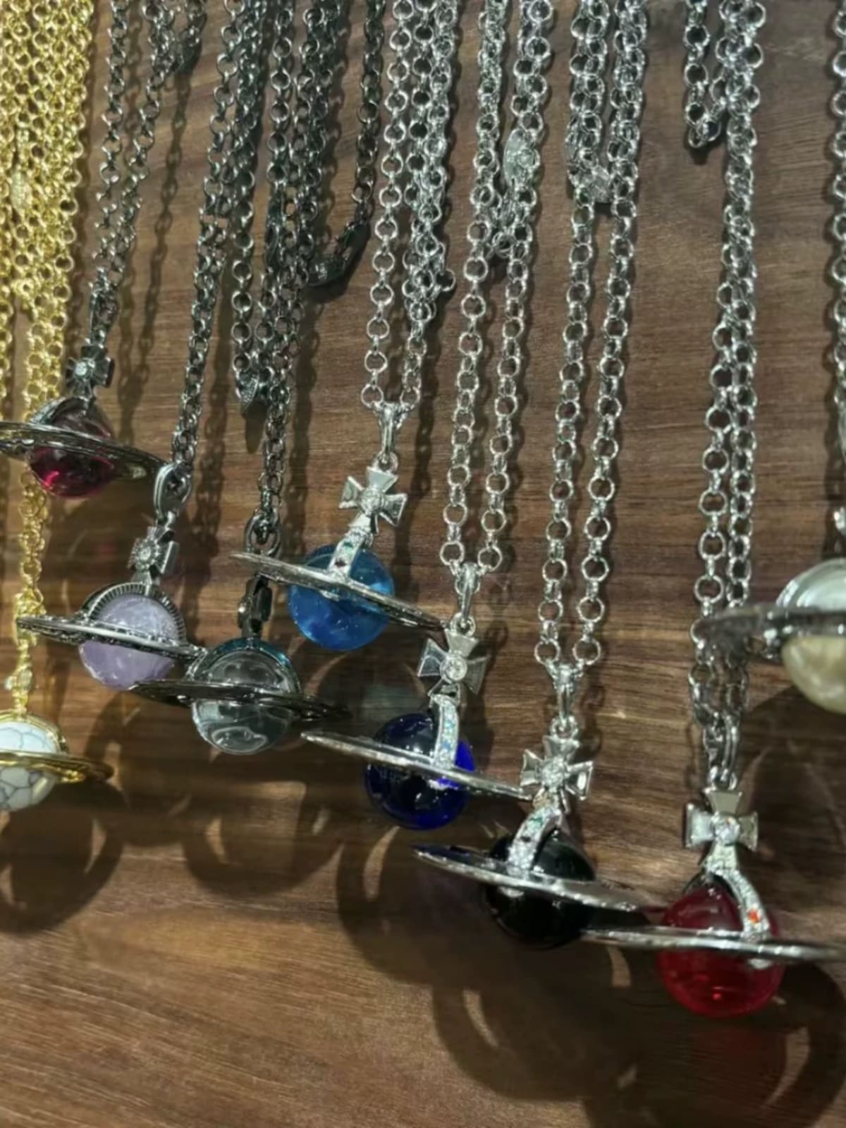 u1u1enne westwood saturn large three-dimensional planet necklace classic style