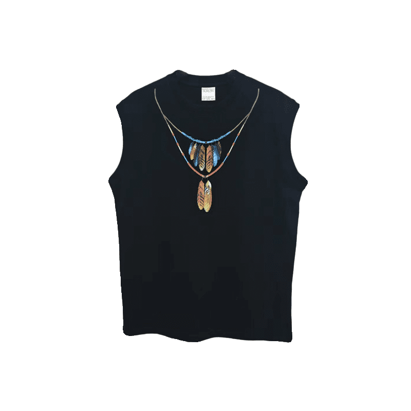 Marcelo Burlon MB feather pendant wings short sleeve t-shirt