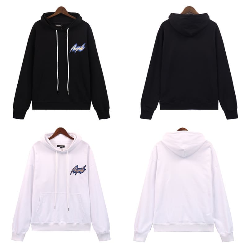 pu*re b*and phantom letter print casual hooded sweater for men and women