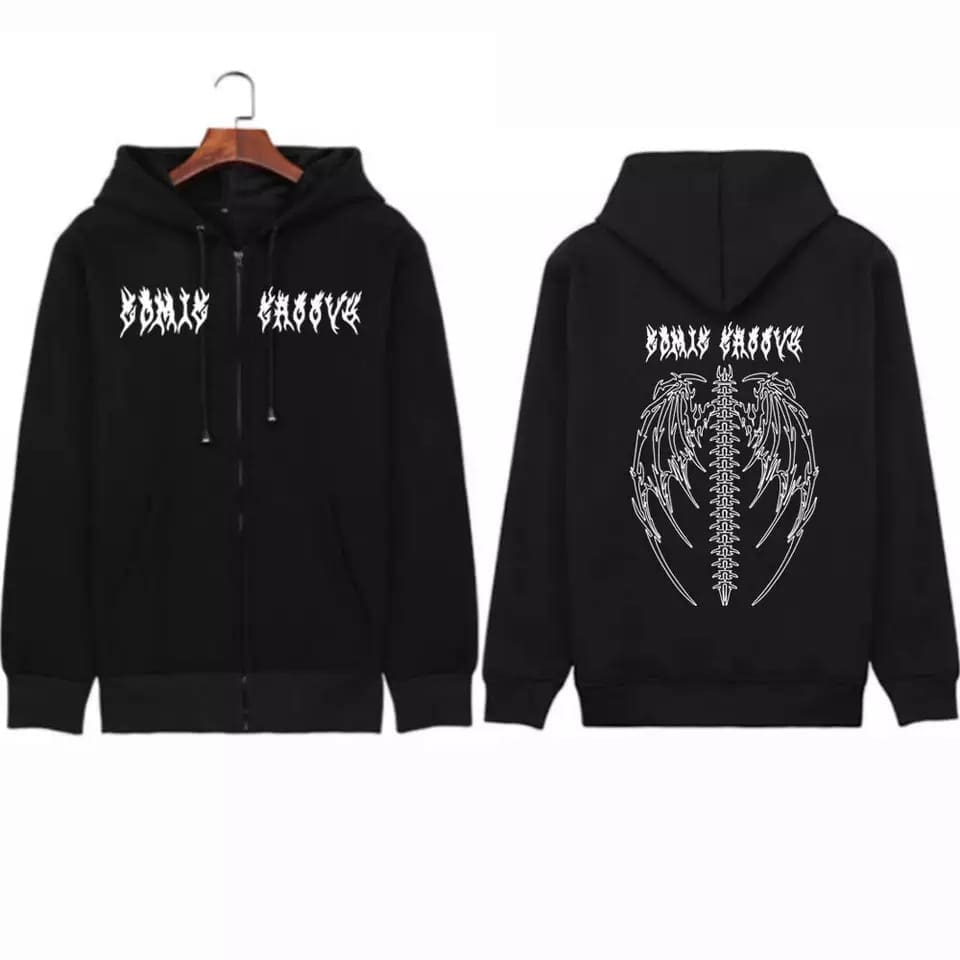 Loose Printed Pocket Sweatshirt Double-Layer Women’s Hoodie Y2G Style