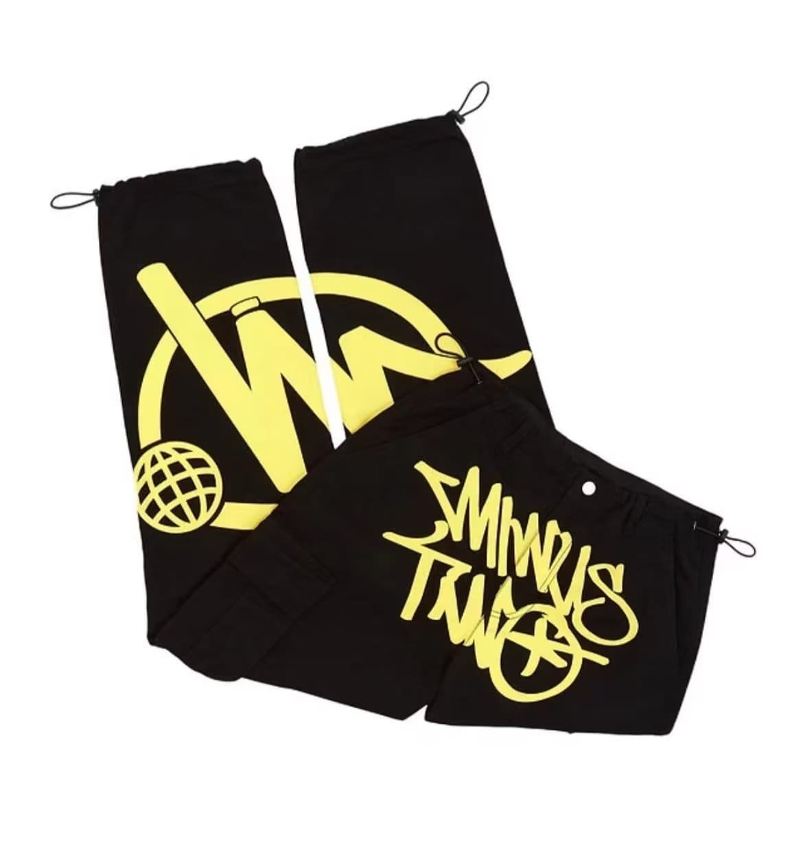 Minus Two Wide-Leg Cargo Pants American Retro Fashion