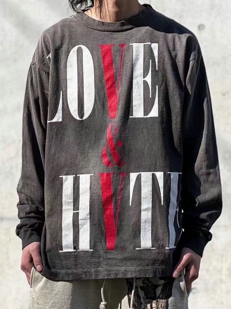 Saint Michael VLONE Washed Vintage Long Sleeve T-Shirt for Men