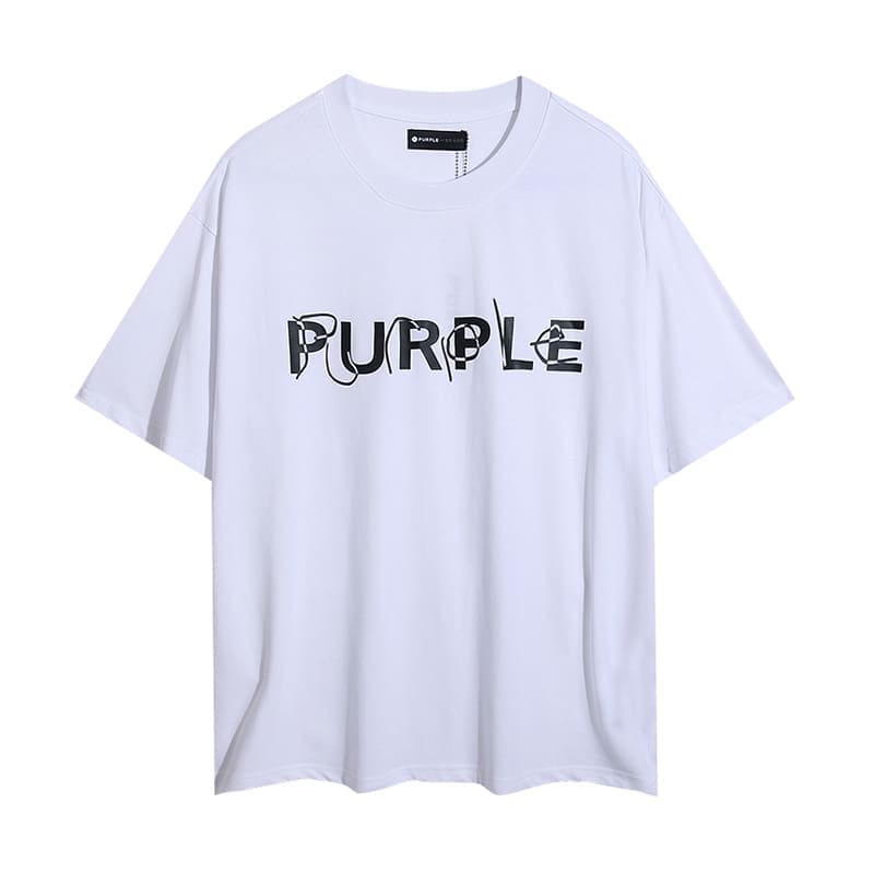 pu*re b*and letter print t-shirt high street cotton casual round neck