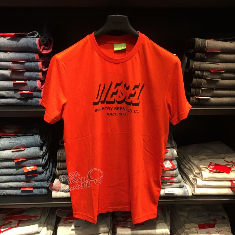 Diesel Diesel men’s round neck fashion casual printing summer short sleeve T-SHIRT T-DIEGO-T10 T-SHIRT