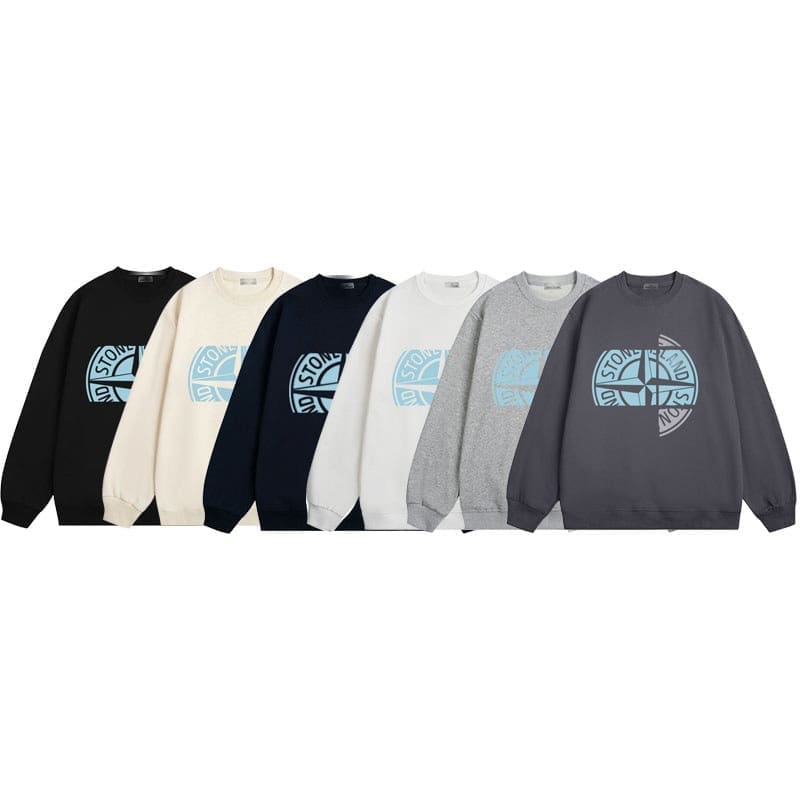 Stone Island Compass Logo Sweater Casual Men and Women Style