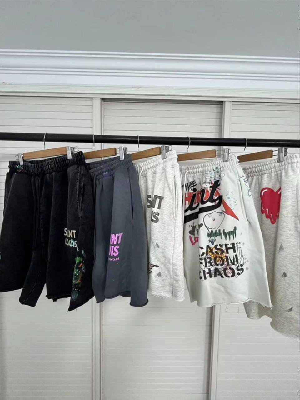 Saint Handmade Pants Leisure Shorts for Men and Women Fashion Brand