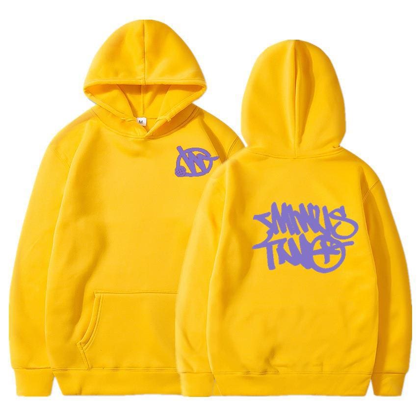 Printed Hoodie Y2G Style Fleece Jogging Sports Sweater Suit A