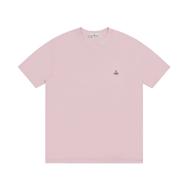 u1u1enne westwood splash-ink embroidery star print loose t-shirt half sleeve