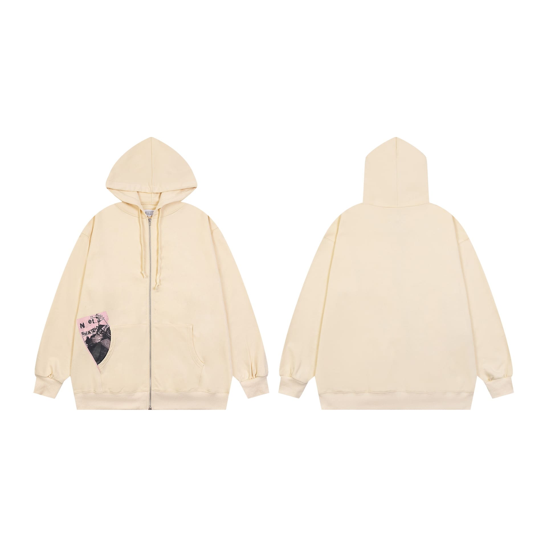 ma*s*n Ma*i*la mm6 terry hoodie sweater for men and women