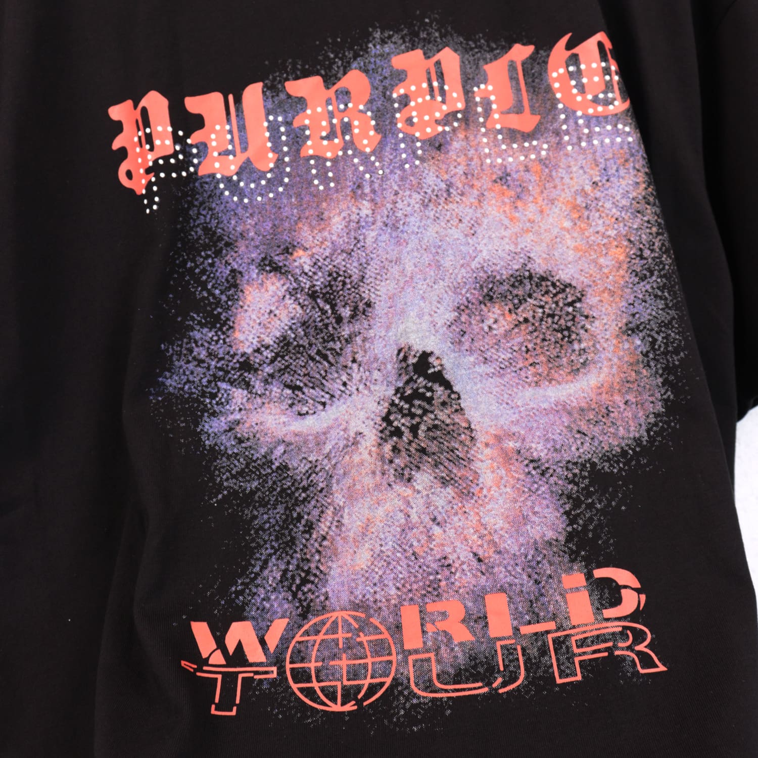 pu*re b*and skull ripped print short sleeve t-shirt summer fashion