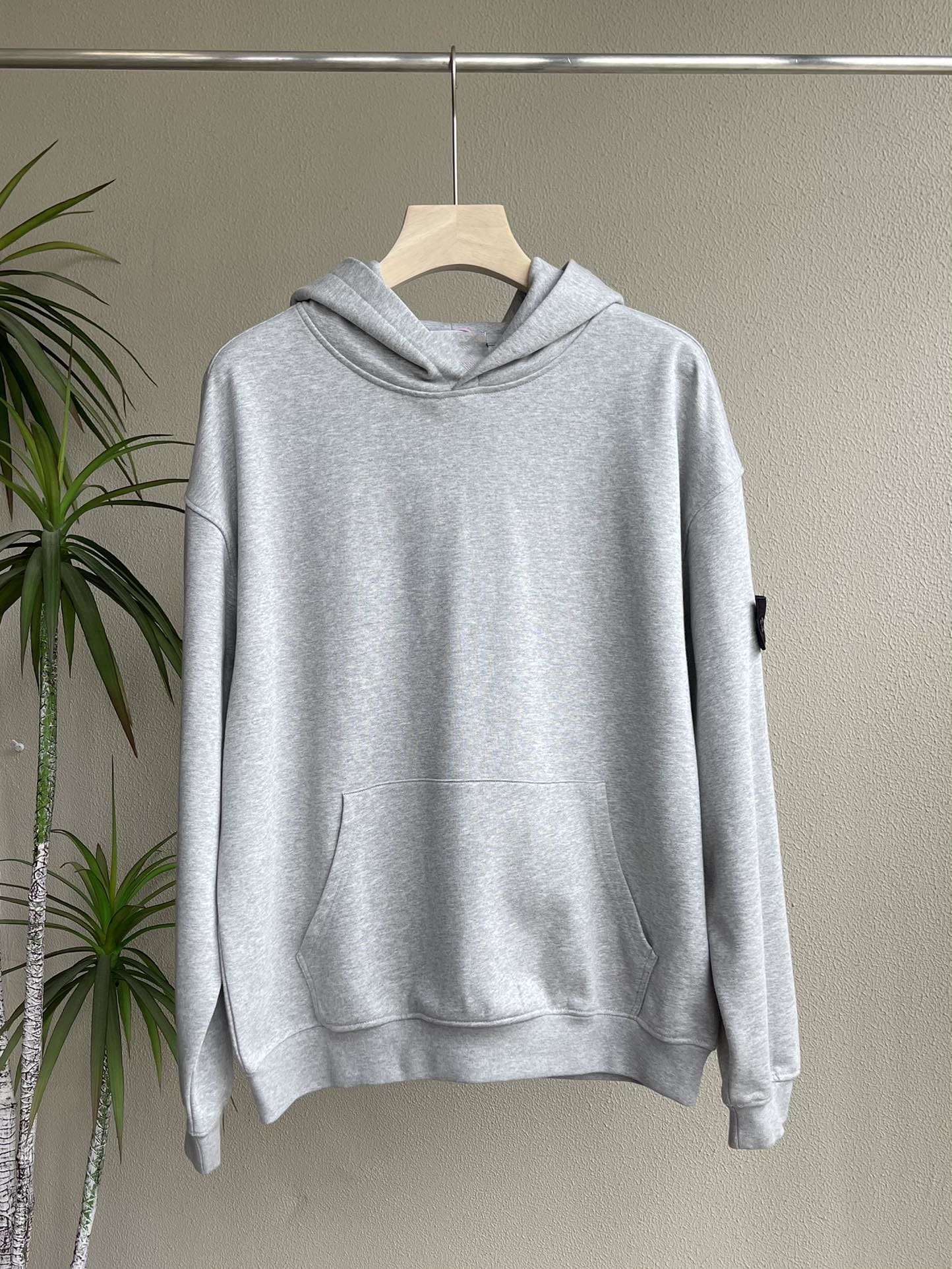 Stone Island Hooded Cuffband Terry Sweatshirt and Sweatpants Set