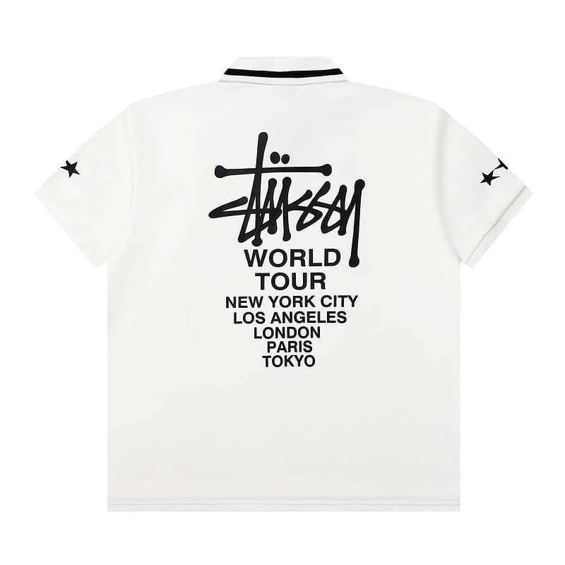Stussy Dragon Year Limited Contrast Color Polo T-Shirt