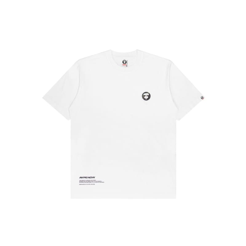 AAPE Camouflage Letter Print Loose Short Sleeve T-Shirt for Men and Women