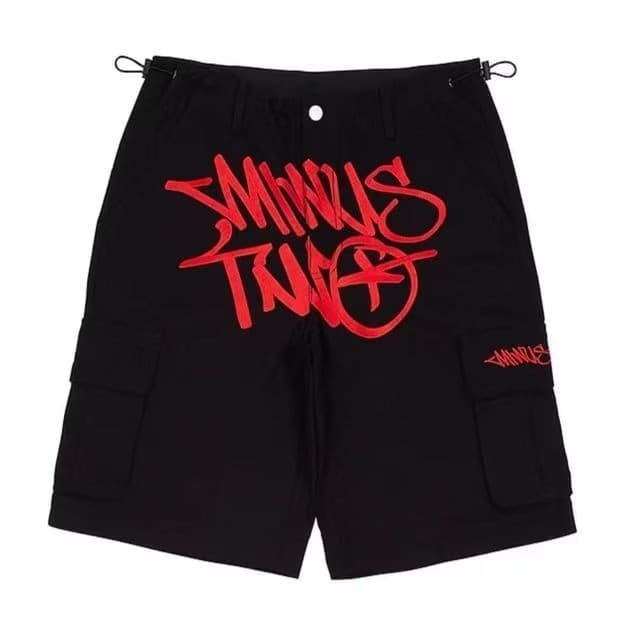 Minus Two High Waist Straight Workwear Shorts Hip Hop Style