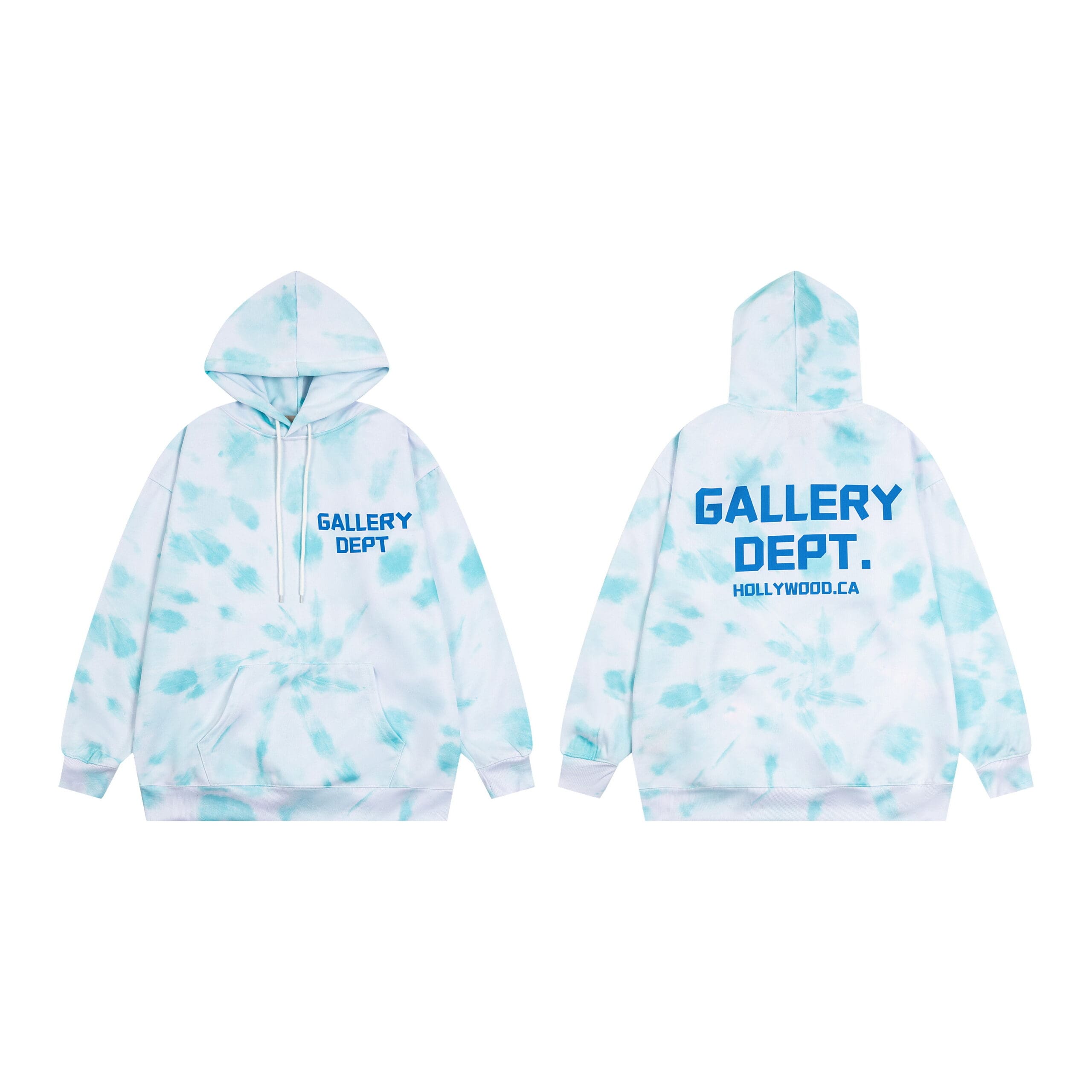 Gallery Dept High Street Tie-Dyed Hooded Sweater and Sweatpants Set for Men and Women