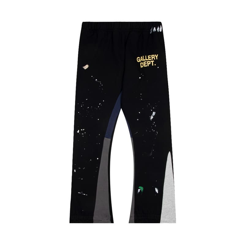 Gallery Dept hand painted splash ink contrast color trousers casual loose bootcut trousers