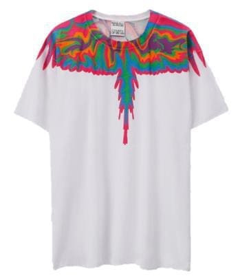 Marcelo Burlon Wings T-Shirt Classic Feather Short Sleeve