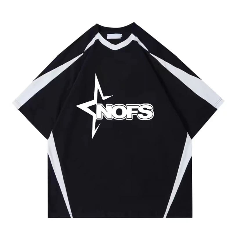 Nofs Printed Retro Short Sleeve T-Shirt for Men