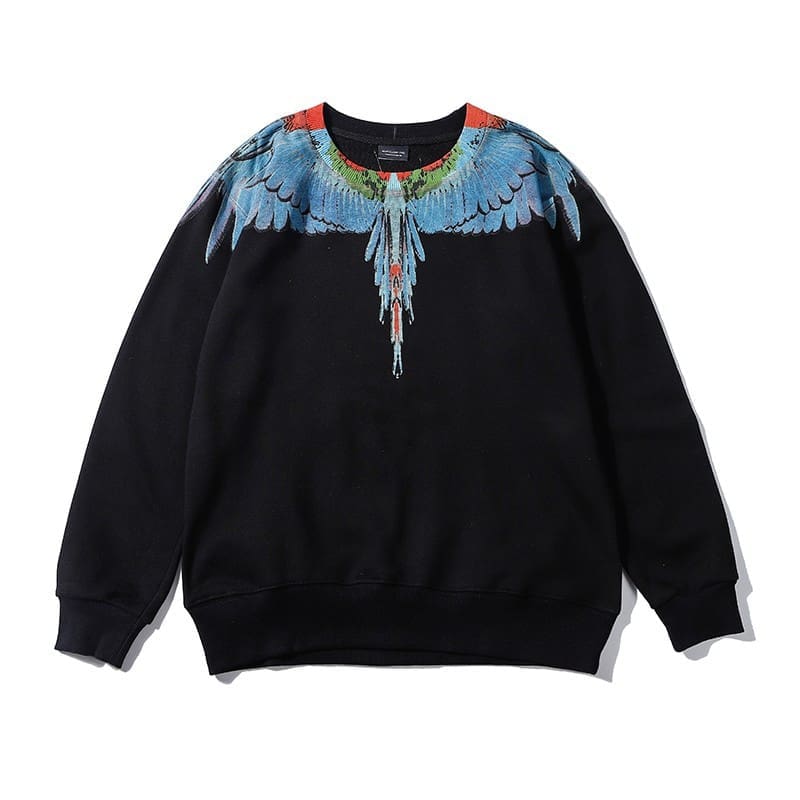 Marcelo Burlon Colorful Feather Phantom Wings Sweater Lightning Blade Hoodie
