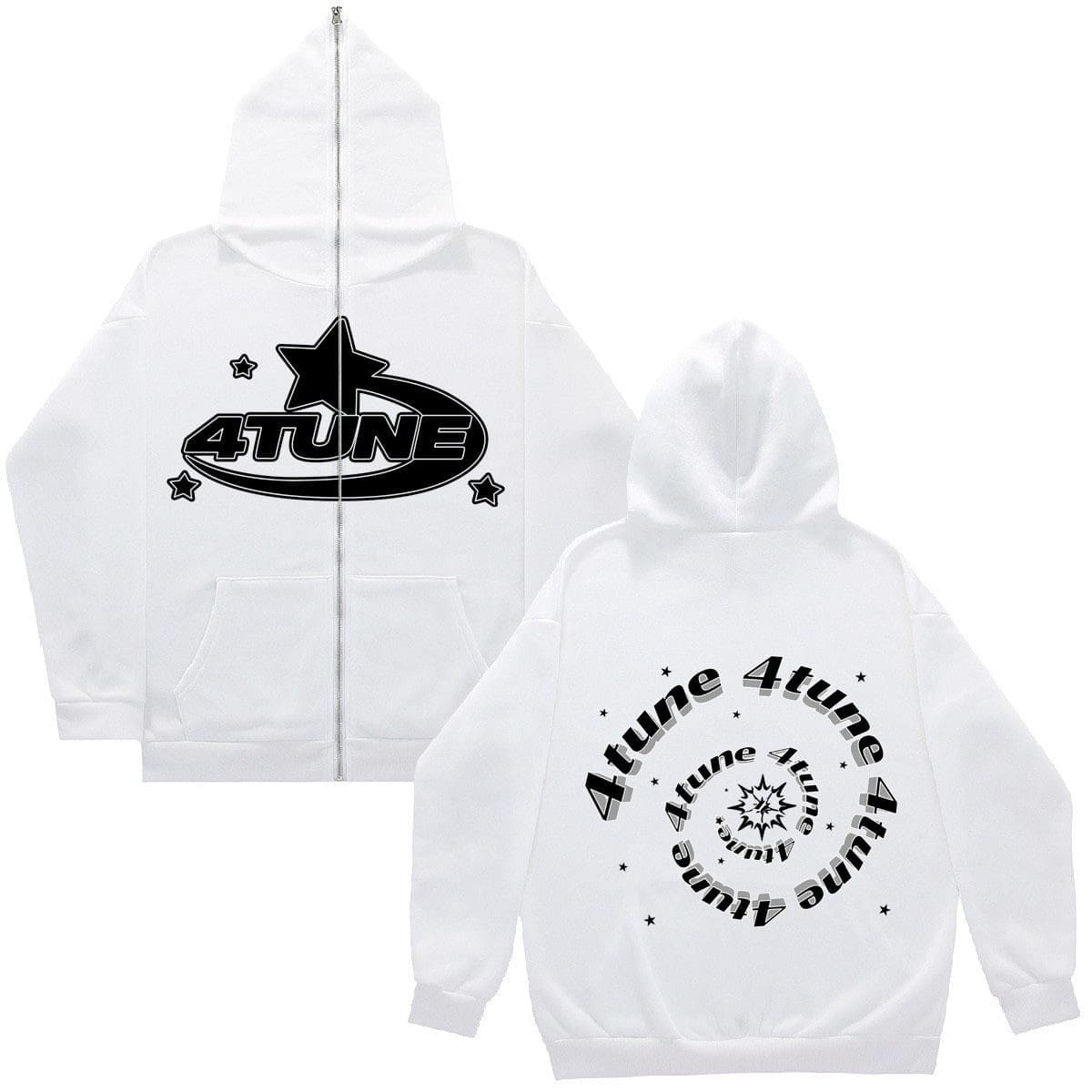 full F**e zipper hoodie men’s american retro y2k style