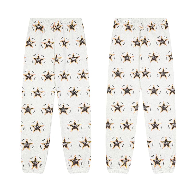 Denim Tears Puff Print Sweatshirt and Sweatpants Suit Autumn Winter