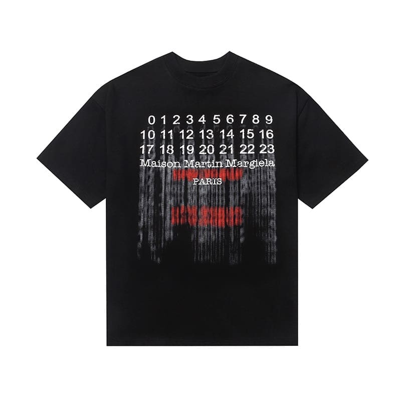 ma*s*n Ma*i*la mm6 digital pattern short sleeve t-shirt series a