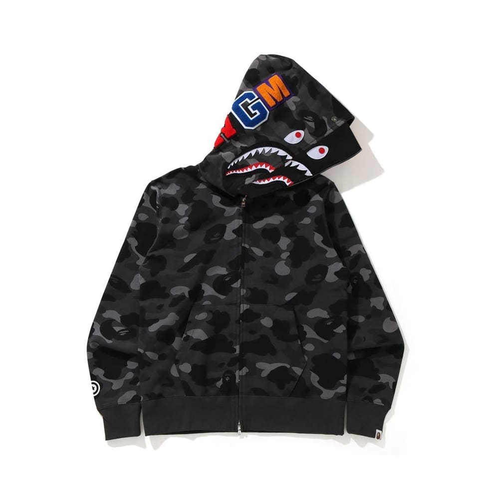 AAPE Ape Head Camouflage Zip Hoodie for Men and Women