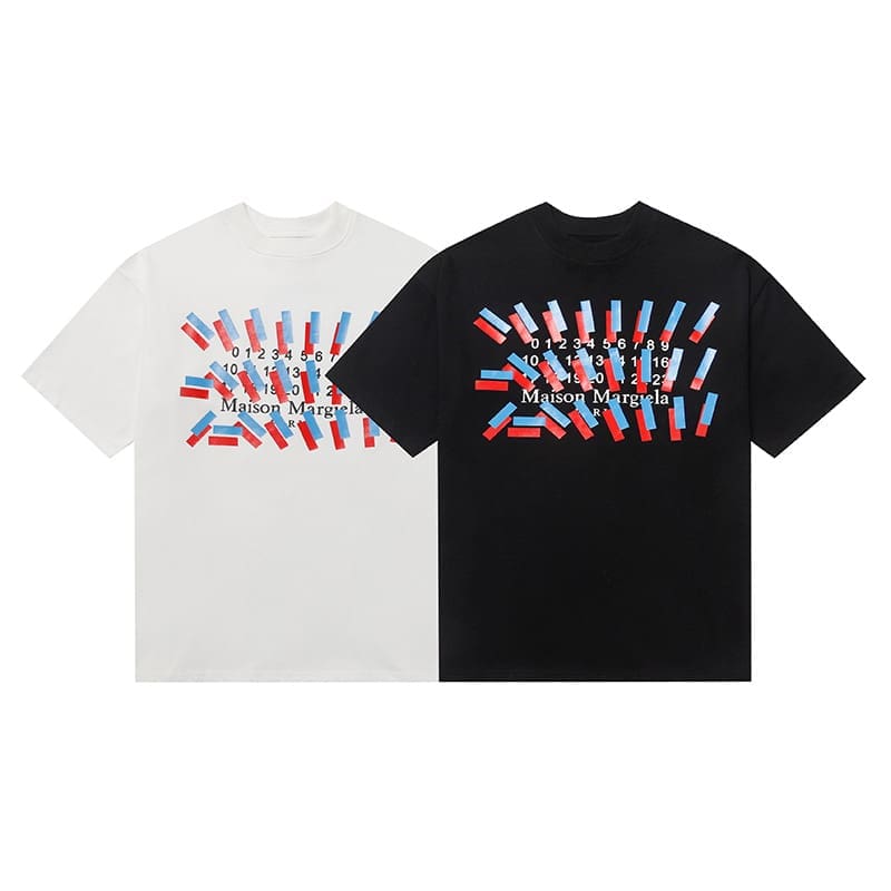 ma*s*n Ma*i*la mm6 digital pattern short sleeve t-shirt series a