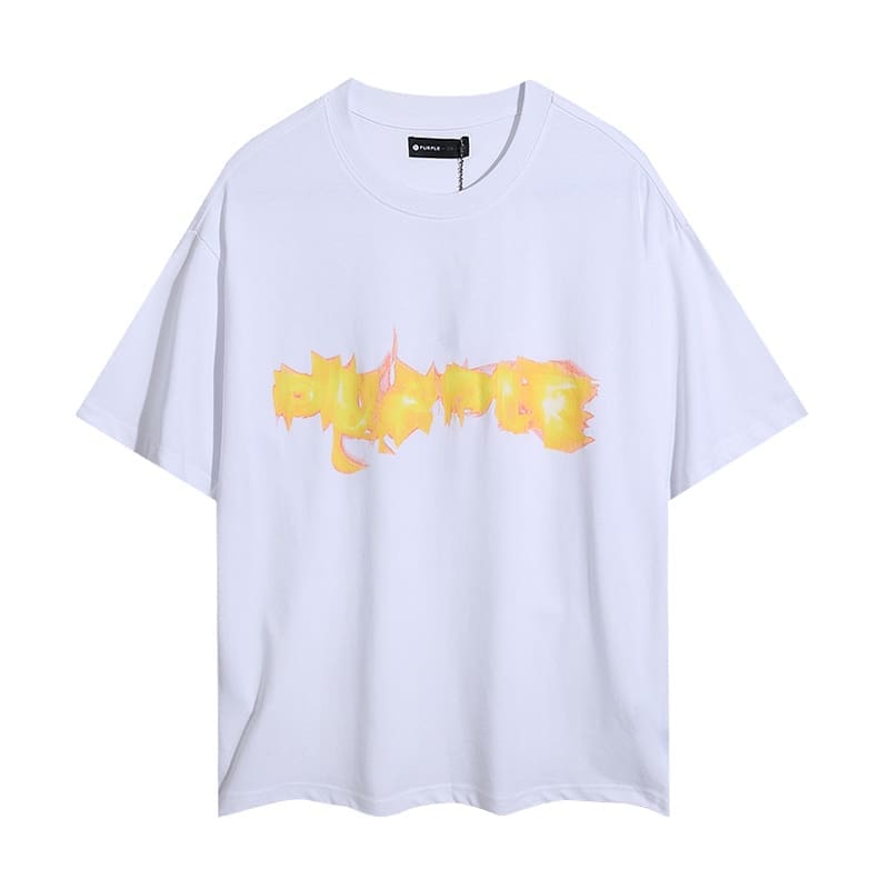 pu*re b*and letter print t-shirt high street cotton casual round neck
