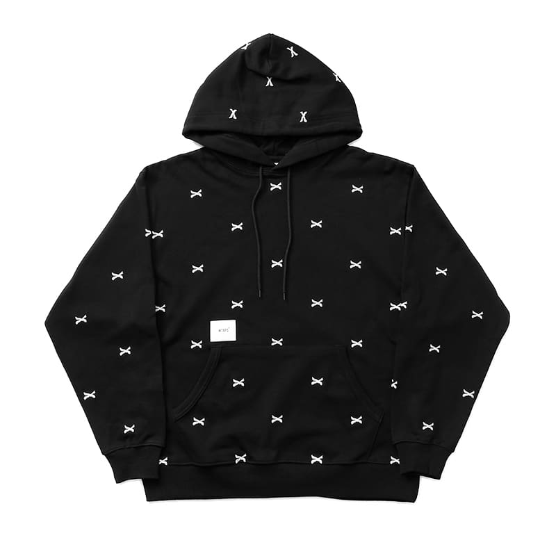 WTAPS Japanese-style bone embroidered hoodie, 450g men’s and women’s couple hooded sweater