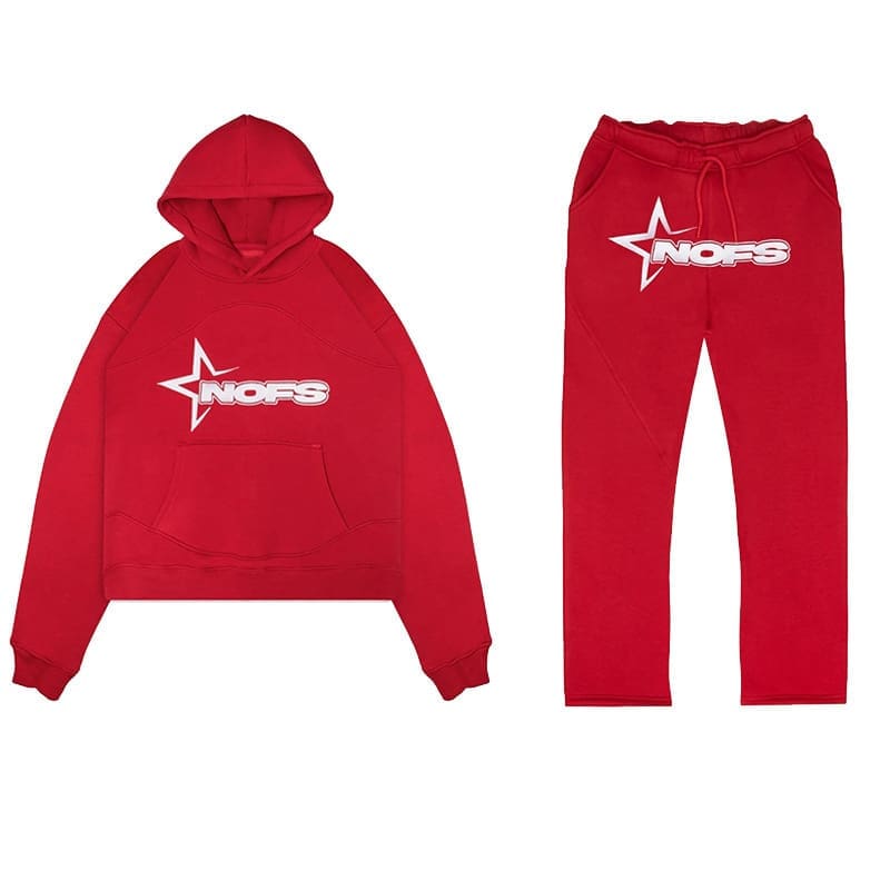 Printed Hoodie Y2G Style Fleece Jogging Sports Sweater Suit