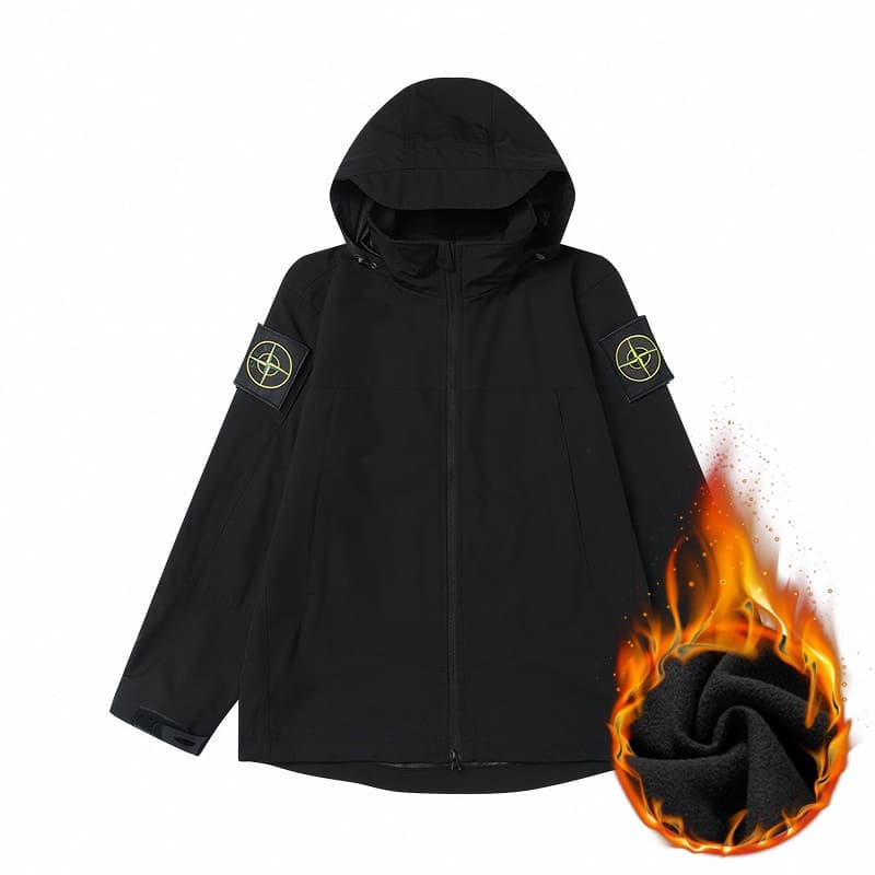 Stone Island Waterproof Soft Shell Jacket Hooded Casual Coat