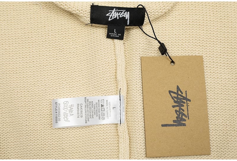 Stussy Mosquito-Repellent Pattern Jacquard Knit Sweater