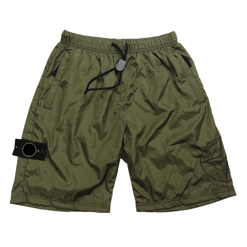 Stone Island Double-Layer Quick-Drying Nylon Compass Embroidery Sports Shorts