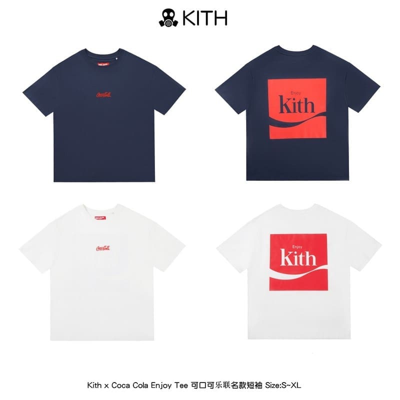 Kith Coca Cola Joint Name Short Sleeve T-Shirt for Men and Women