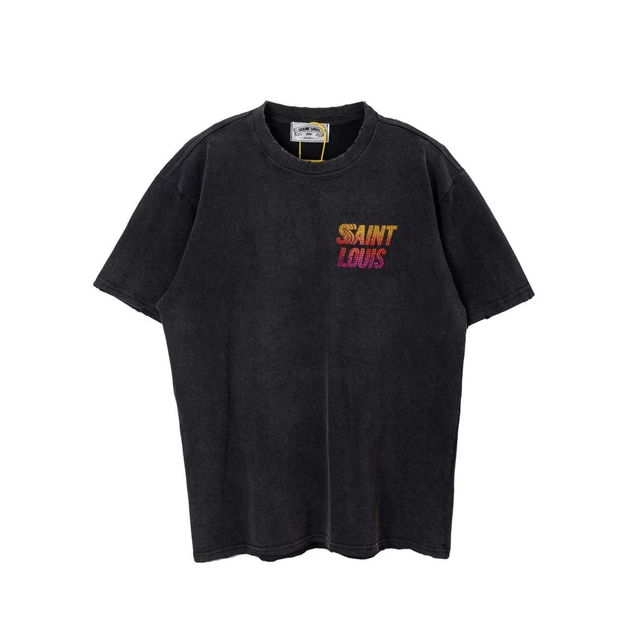 saint L**is hot drill vintage washed vtg short sleeve t-shirt for men