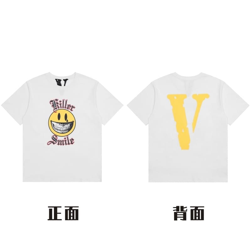 VLONE Large V Short Sleeve T-Shirt High Street Spring Summer Casual Wear