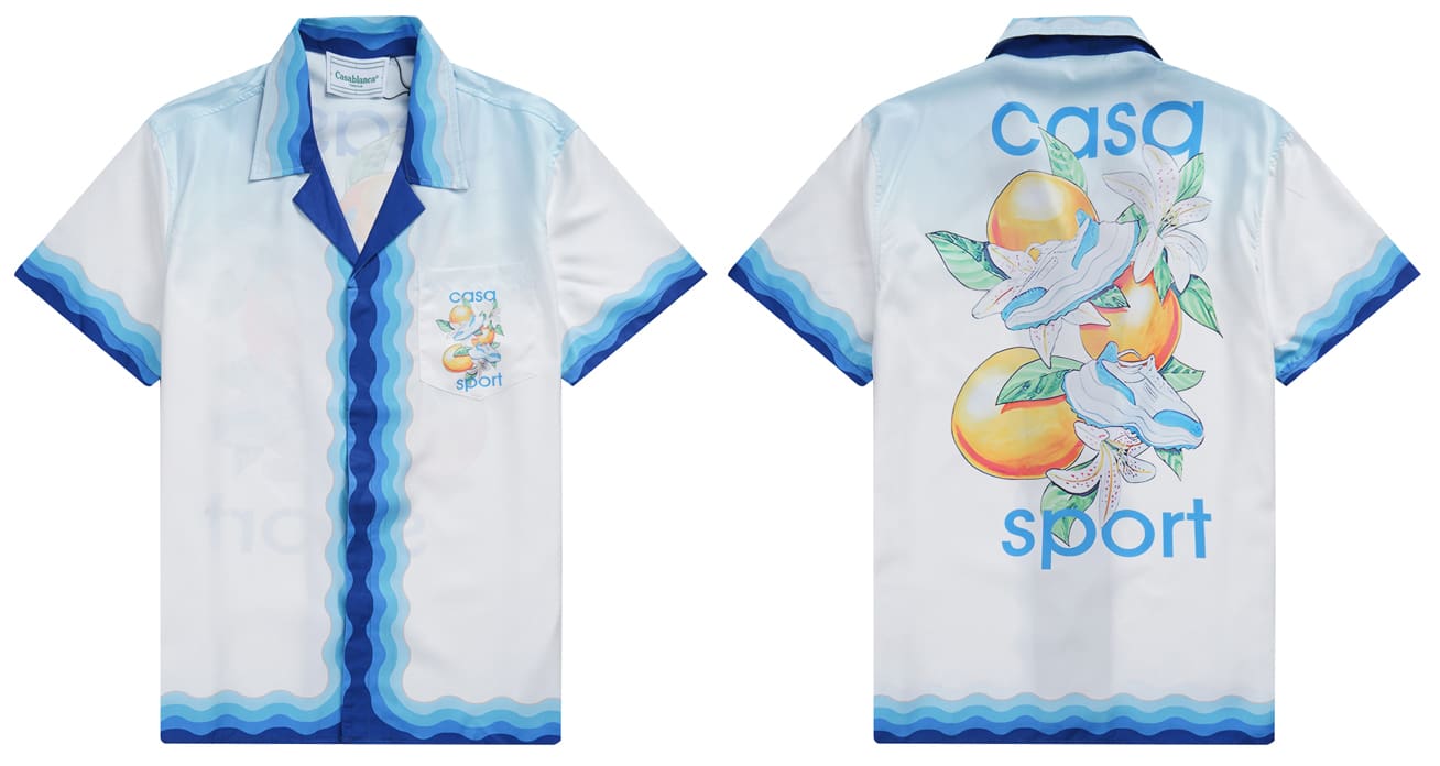 Casablanca 2024 Summer Holiday Matador Hawaiian Shorts Shirt for Men and Women